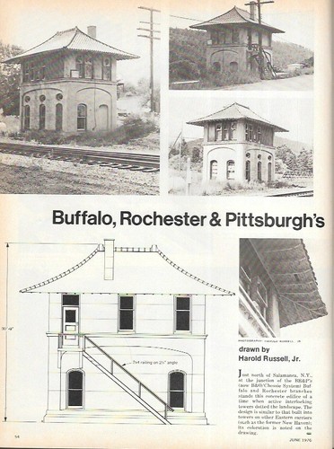 Modelo de ferrocarril Craftsman Ju 1976 Repotenciación ATSF Switcher B&O Torre de enclavamiento - Imagen 4 de 5