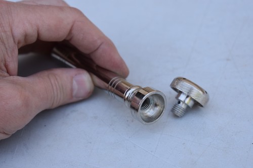 Pocket Sized Nickel Plated Holy Water Sprinkler, 4 3/4" long (CU418) chalice co - Picture 5 of 9