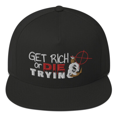 Get Rich Or Die Tryin Flat Bill Cap