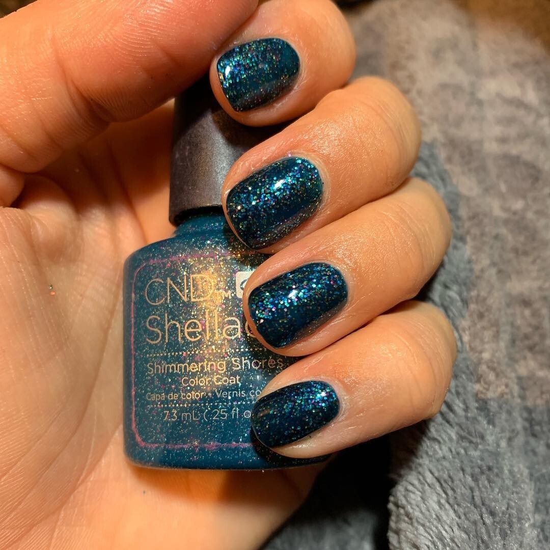 CND Shellac Shimmer Shores 7,3 ml Neu Nagellack Top Super Qualität UV LED