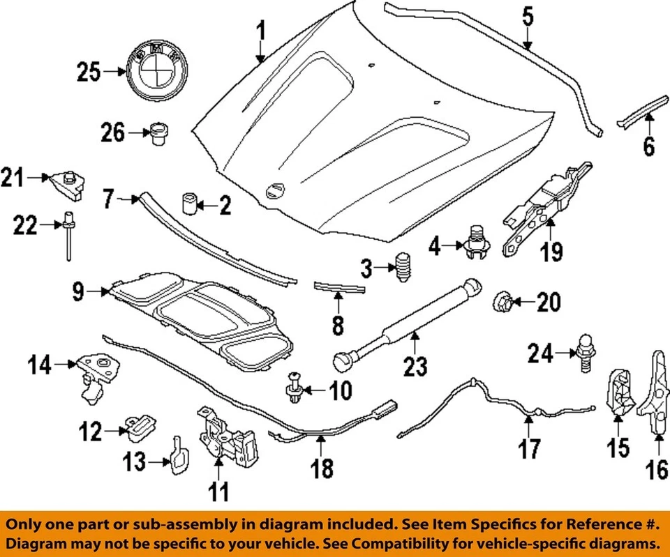 Capó usado se adapta a: BMW X3 2013 grado A Foto 3 de 4