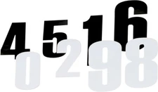 Moose Racing 4310-0668 Race Number FOR MOTORCYCLES