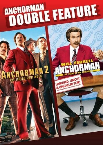 Anchorman Double Feature [New DVD] Lithograph, 2 Pack, Widescreen, Sensormatic - Picture 1 of 1