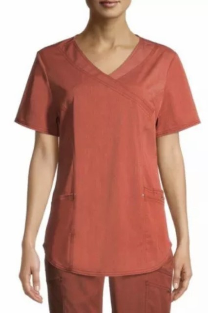 Scrubstar Women's Premium Mock Wrap Top 