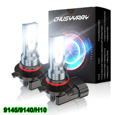 9145 9140 H10 Led Fog Driving Light Bulbs Super White 80000lm 6500k 100w
