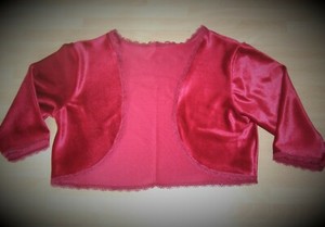 wine bolero jacket