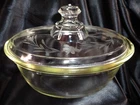 Pyrex Oval Covered 1 Quart Casserole 197-297 Etched Lid 293-297 Vintage No Chips