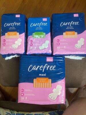 Carefree Ultra Thin Pads with Wings, 8 Hour Odor Control (YOU PICK)