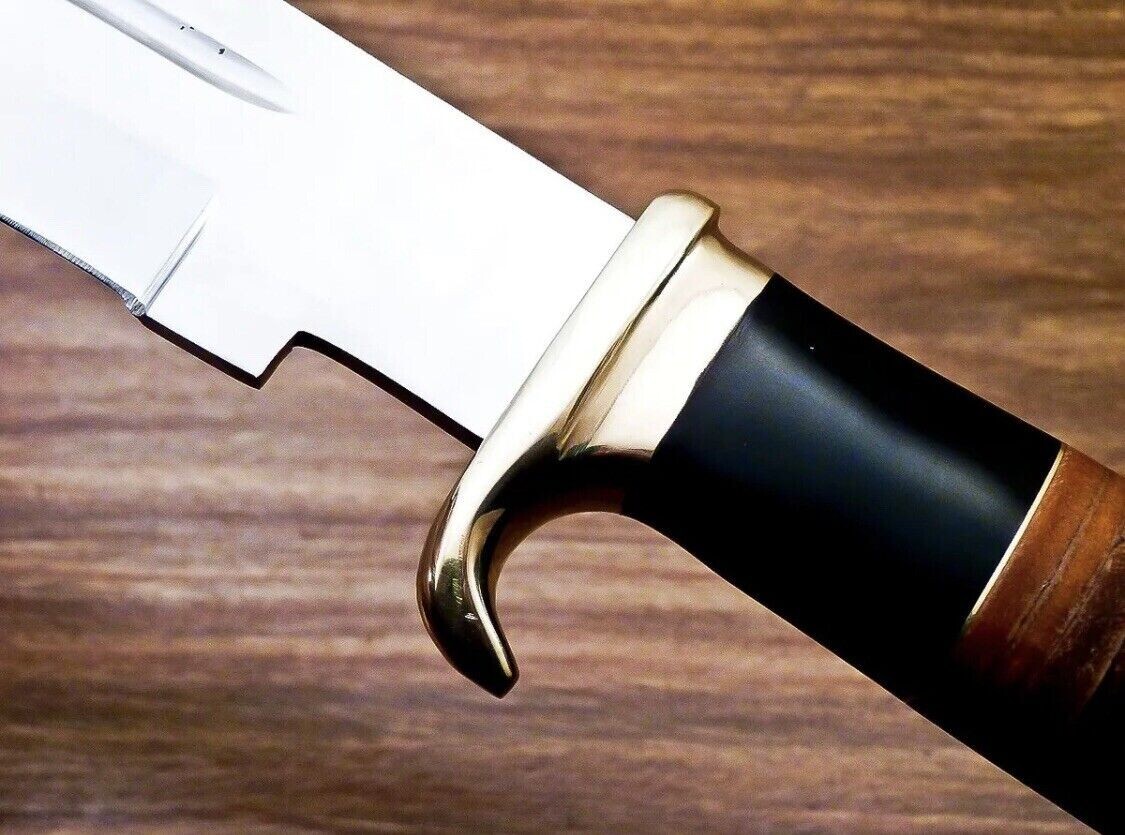 HANDMADE 18'' BIG CROCODILE DUNDEE BOWIE KNIFE D2 CARBON STEEL HUNTING OUTDOOR
