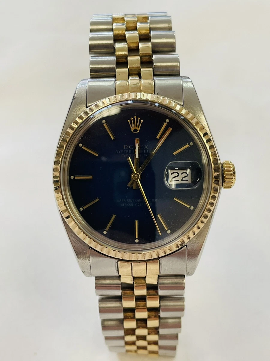 Rolex datejust clearance 16013 blue dial