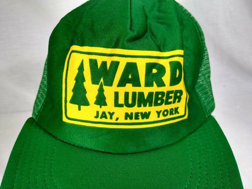 Vintage Trucker/Farmer Hat/Cap Snapback Ward Lumber, Jay NY Green - Picture 5 of 8