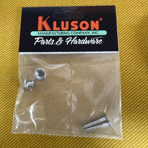 KGSBN Nickel Kluson Strap Button Set Of 2 For Gibson Style Guitars