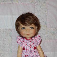 Playhouse BOB Unisex Doll Wig SIZE 8/9 AUBURN Sheen Short Layered w/Bangs NNT