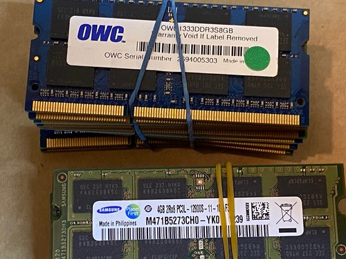 Mixed Lot 45x 4GB & 35x 2GB PC3-10600 PC3-12800 PC3L-12800 DDR3 Laptop SODIMM - Picture 4 of 6