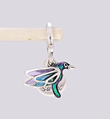 NEW 100% Authentic PANDORA 925 Ale Life is Sweet Hummingbird Charm