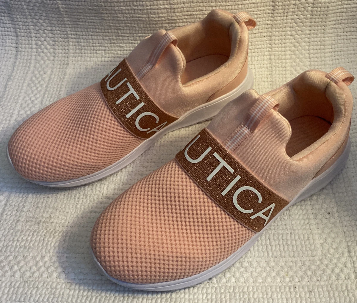 LADIE S NAUTICA PINK CASUAL SLIP ON SHOE SZ 5