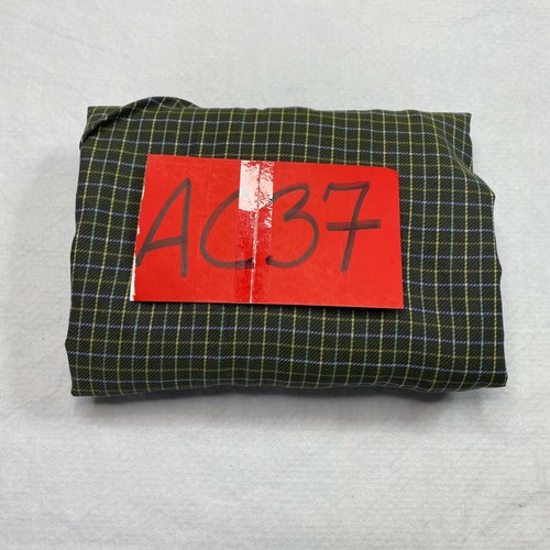 Burberry Mens Dress Shirt sz L Green Yellow Plaid Button Up Lightweight Classic - Picture 9 of 13