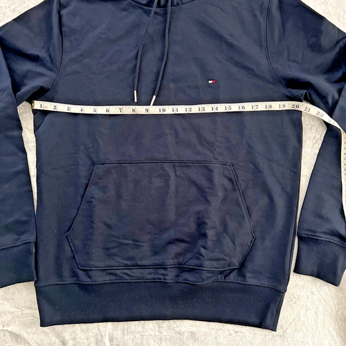 Tommy Hilfiger Men's MW0MW24352 Hooded Sweatshirt, Desert Sky, S - Picture 5 of 10