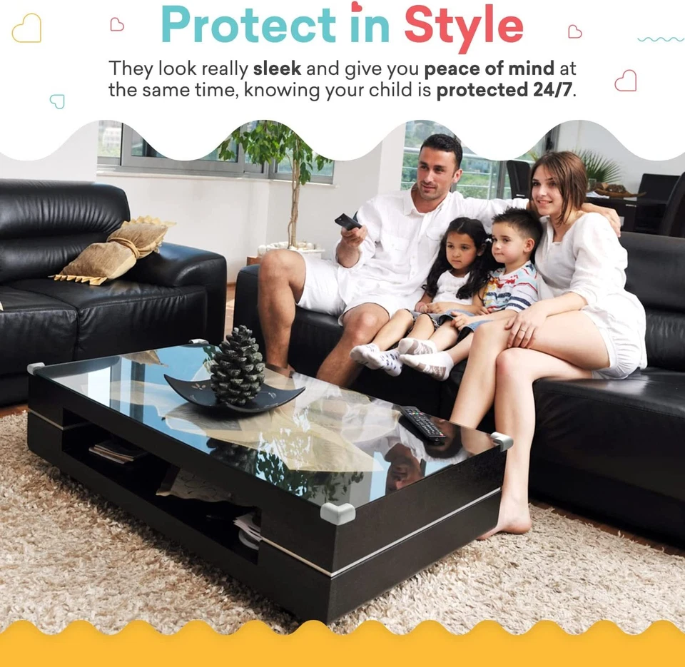 Protector de borde de esquina de mesa de escritorio para bebés niños 10-40 protector de cojín de espuma de seguridad suave Foto 4 de 4