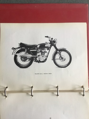 Vtg Triumph TR25 W Trophy 250 Motorcycle Workshop Manual 250cc Single Cylinder - Foto 8 di 16