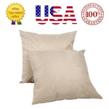 50PCS Linen Sublimation Blanks - DIY Printable Throw Pillow Case Cushion Covers