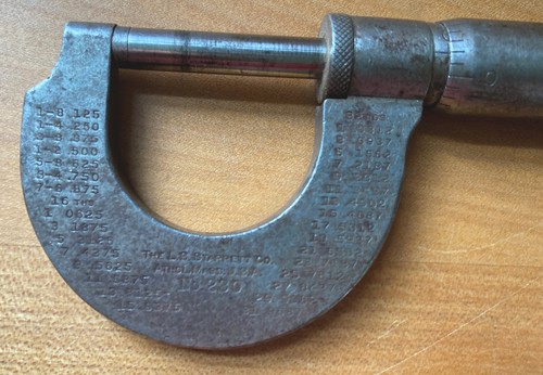 2 Antique Starrett Micro Meters #230/ 1 With Ratchet Adjustment Pat# 1914 USA - Picture 6 of 6