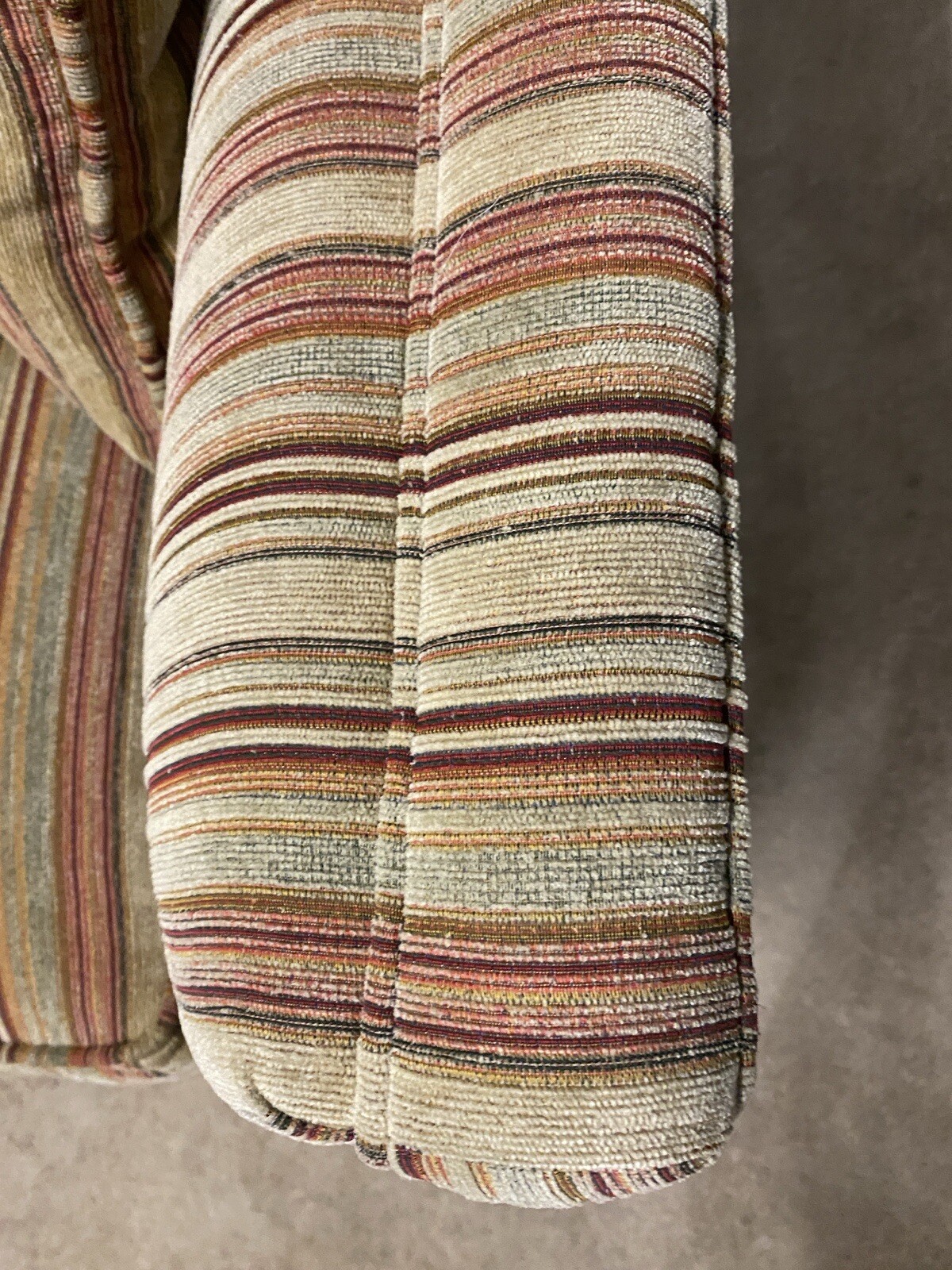 Parker Knoll Harrow 2 Seater Sofa In Baslow Stripe Gold Fabric eBay