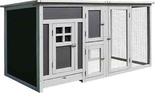 Pollaio per Galline da Esterno Tetto Impermeabile Corsa AllMyPets D51104