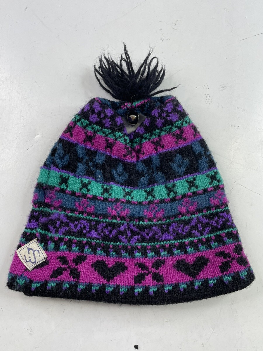 Merkley Headgear Wool Knit Ski Beanie Hat Blue Multi color  display picture 3