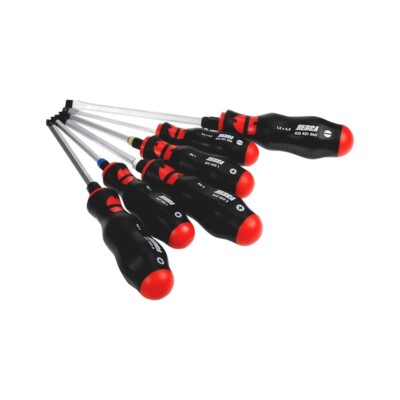 Würth Zebra 6-teiliges Schlitz Kreuzschlitz und Pozidrive Schraubendreher Set 061394244
