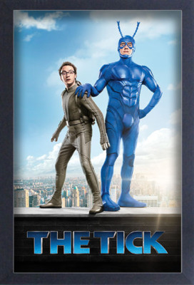 THE TICK ROOF TOP 13x19 FRAMED GELCOAT COMIC TELEVISION FUNNY GIFT