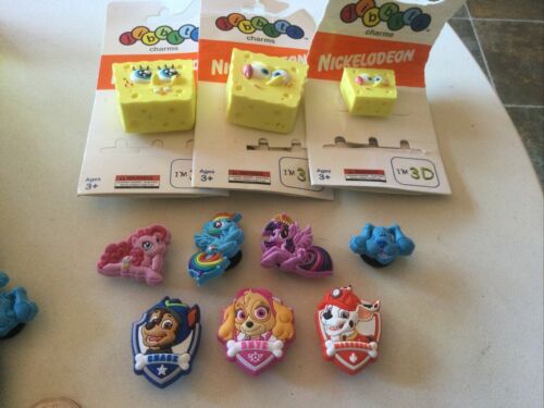 Sponge Bob, My Little Pony, Paw Patrol AUTHENTIC JIBBITZ SHOE CHARM CROCS HOLES - Picture 1 of 22