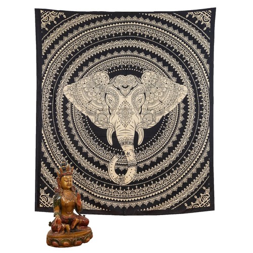 Lot 15 Tentures Murales Mandala Indiennes - 85x55 Pouces - Coton Imprimé Main