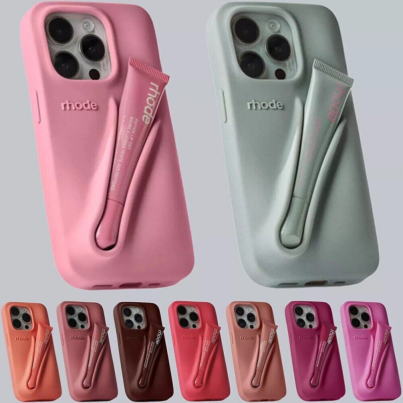 Rhode Summer Lip Case + Lip Tint Silicone Phone Case Peptide