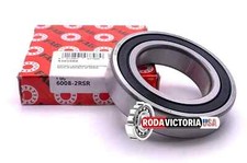 FAG 6008 2RSR C4 Deep Groove Ball Bearing, Rubber Sealed 40x68x15 mm
