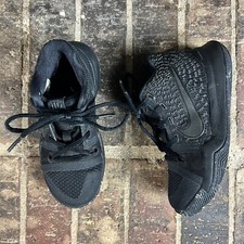 Nike Kyrie Irving 3 Kids 869985-005 Black Marble Basketball Shoes W Laces Sz 12