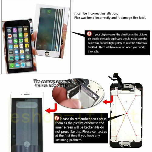 For iPhone 6 6S LCD Touch Screen Display Replacement Digitizer Full Assembly - Zdjęcie 6 z 26