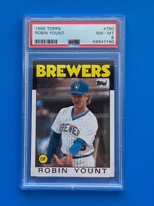 1986 Topps Robin Yount #780 PSA 8 NM-MT