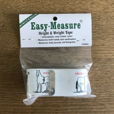 Easy-Measure, Größe und Gewicht Band, Pferd Messen, KOSTENLOSER UK-Versand