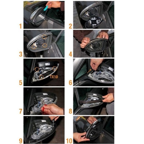 Luces LED dinámicas intermitentes retrovisor lateral para Audi A6 S6 RS6 12-18 - Imagen 12 de 12
