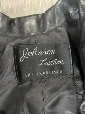 VTG Johnson Leather of San Francisco Black Leather