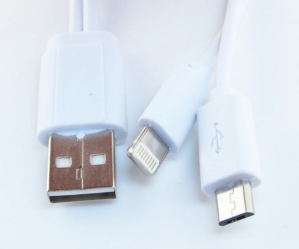 10pcs USB 2.0 A male to USB Micro 5pin Male&Apple iPhone iPad Y Charging Cable - Image 3 of 4