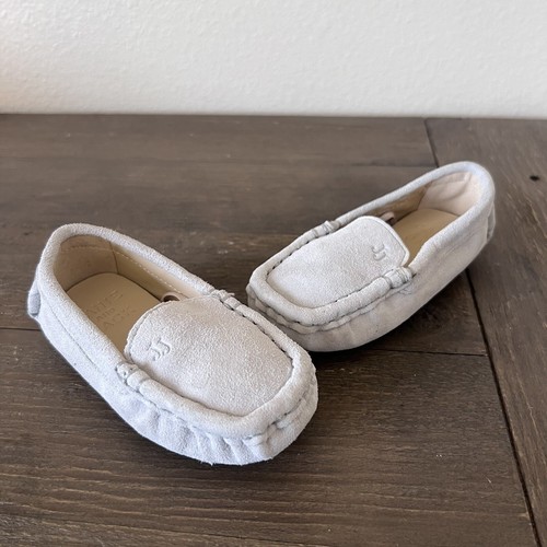 Janie and Jack Loafers Baby Suede Gray Size 5 - Picture 5 of 11