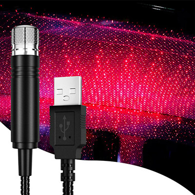 Sternenhimmel Auto USB Autodach RGB LED Innen Atmosphäre Sternenhimmel Lampe Projektor USB LED Autodach Nachtlicht Sternenhimmel Projektor 5V