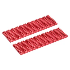2 Pack M.2 SSD Heatsink Cooler with Thermal Pad for PC, 70x22x3mm, Red