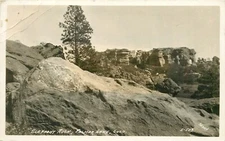 1920 Elephant Rock, Palmer Lake, Colorado SANBORN Real Photo Postcard/RPPC