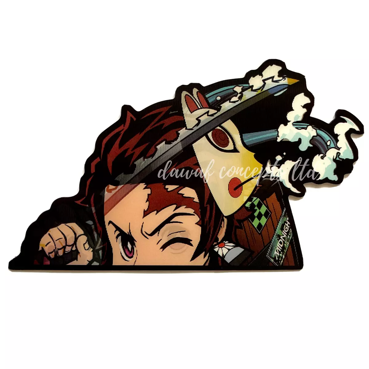 Tanjiro Kamado Demon Slayer Weatherproof Anime Sticker 6 Car