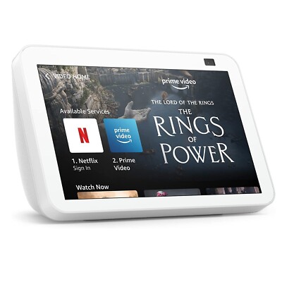 Amazon Echo Show (2nd Gen) Smart Display Speaker Charcoal White Screen  Videos 840080530710 UK