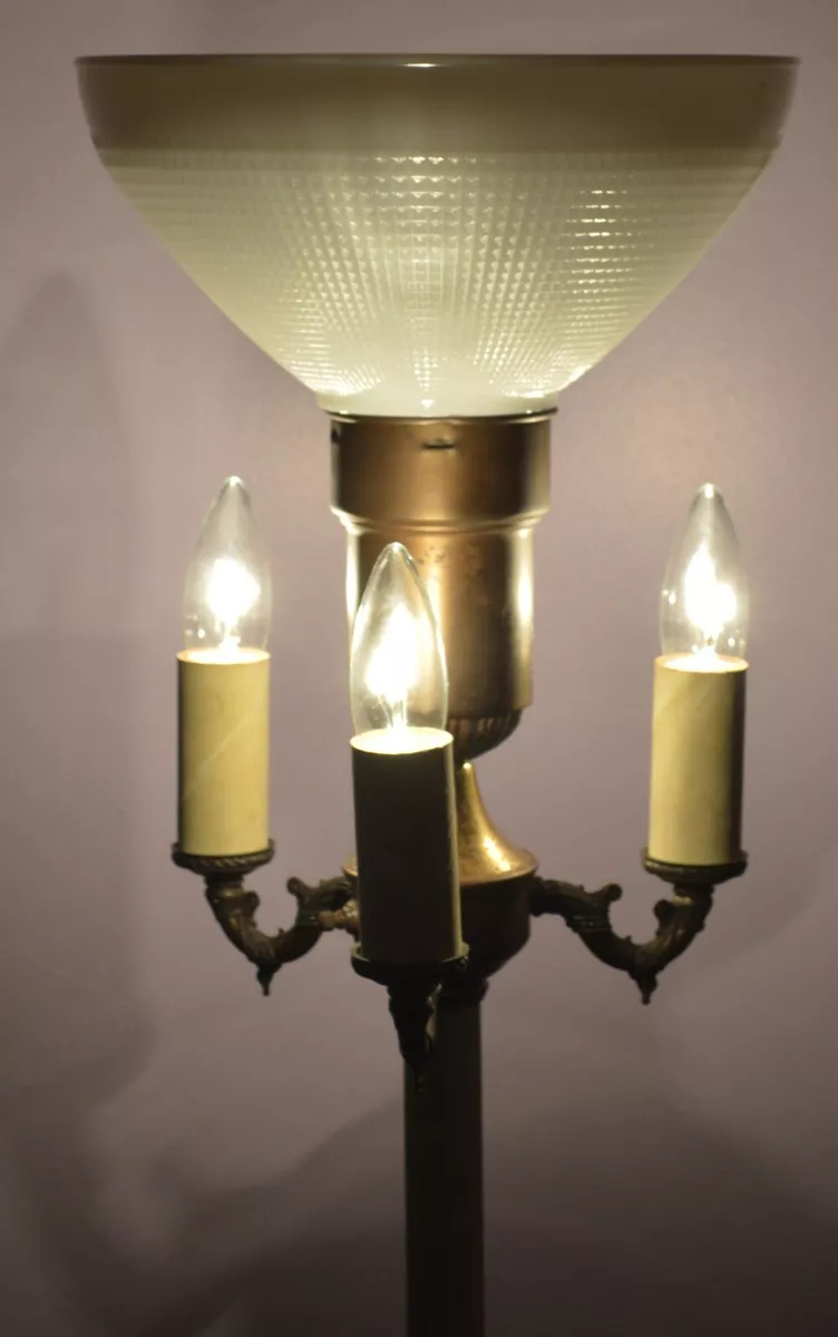 Vintage torchiere lamp deals