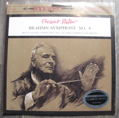 Classic Records MS 6113 BRAHMS Walter SYMPHONY 4 200 Gram CLARITY LP NEW SEALED